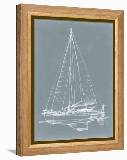 Yacht Sketches I-Ethan Harper-Framed Stretched Canvas