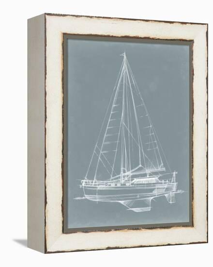 Yacht Sketches I-Ethan Harper-Framed Stretched Canvas