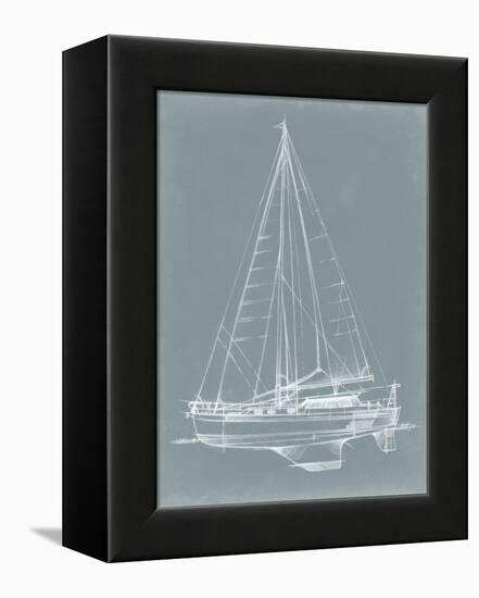 Yacht Sketches I-Ethan Harper-Framed Stretched Canvas