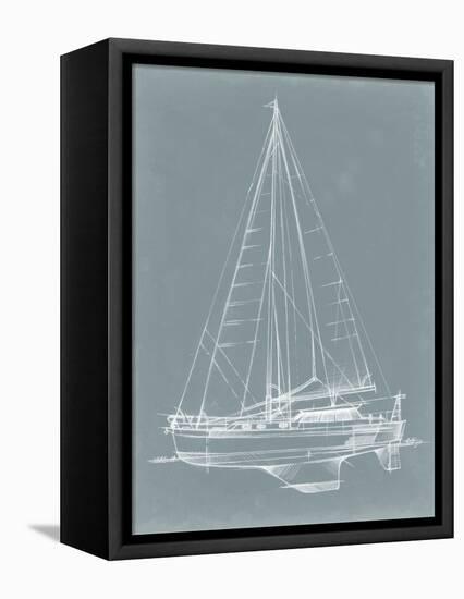 Yacht Sketches I-Ethan Harper-Framed Stretched Canvas