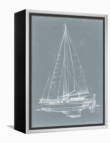 Yacht Sketches I-Ethan Harper-Framed Stretched Canvas