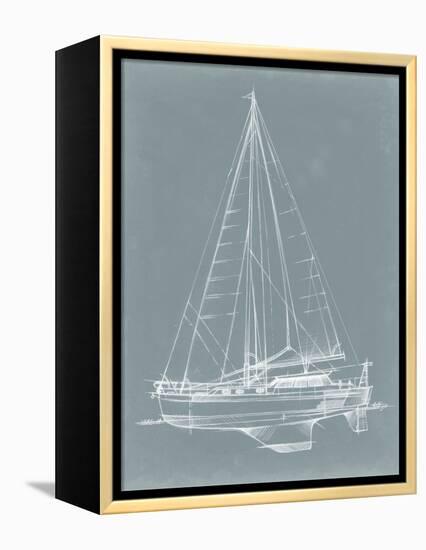 Yacht Sketches I-Ethan Harper-Framed Stretched Canvas