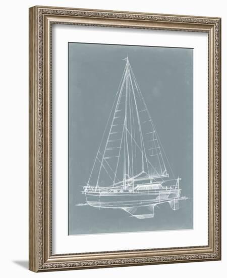 Yacht Sketches I-Ethan Harper-Framed Art Print