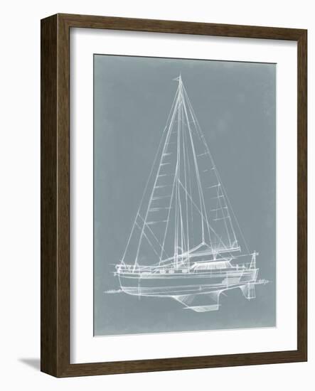 Yacht Sketches I-Ethan Harper-Framed Art Print