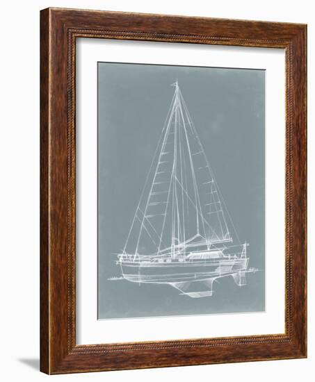 Yacht Sketches I-Ethan Harper-Framed Art Print