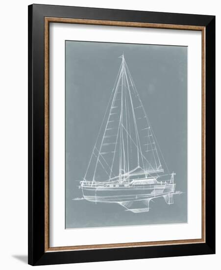 Yacht Sketches I-Ethan Harper-Framed Art Print