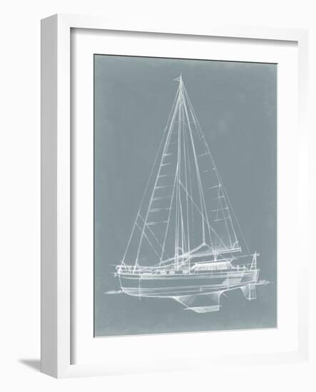 Yacht Sketches I-Ethan Harper-Framed Art Print