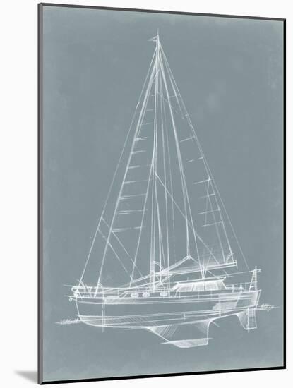 Yacht Sketches I-Ethan Harper-Mounted Art Print