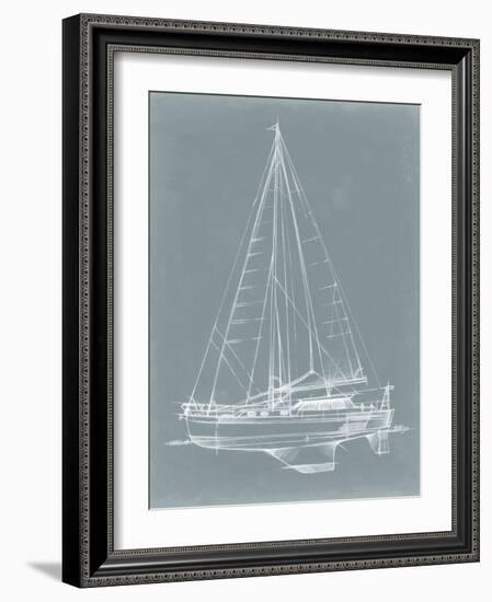 Yacht Sketches I-Ethan Harper-Framed Art Print