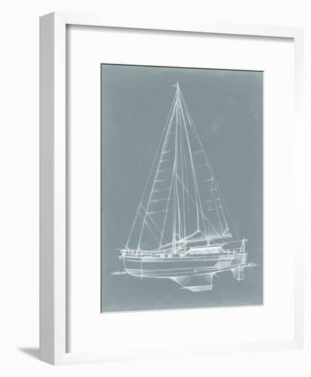 Yacht Sketches I-Ethan Harper-Framed Art Print