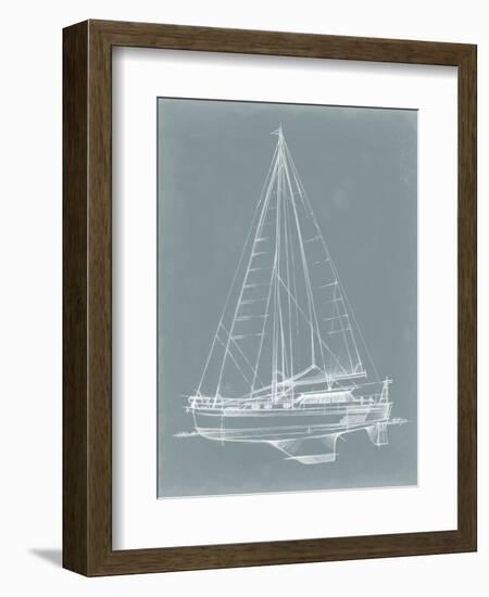 Yacht Sketches I-Ethan Harper-Framed Premium Giclee Print