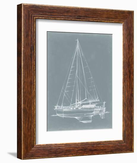 Yacht Sketches I-Ethan Harper-Framed Premium Giclee Print