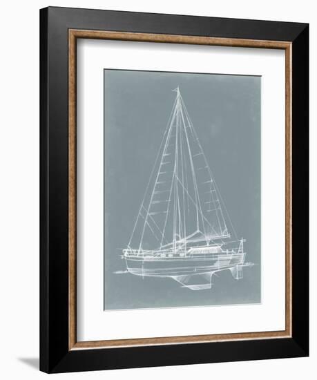 Yacht Sketches I-Ethan Harper-Framed Premium Giclee Print