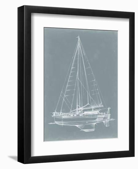 Yacht Sketches I-Ethan Harper-Framed Premium Giclee Print