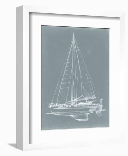 Yacht Sketches I-Ethan Harper-Framed Premium Giclee Print