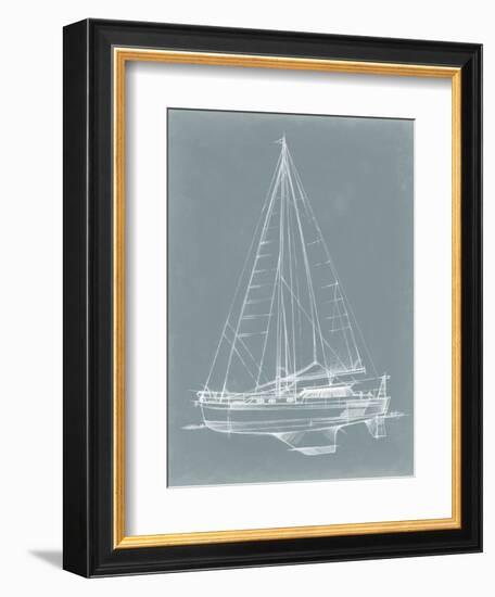 Yacht Sketches I-Ethan Harper-Framed Premium Giclee Print