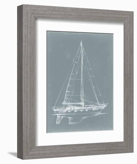 Yacht Sketches II-Ethan Harper-Framed Premium Giclee Print