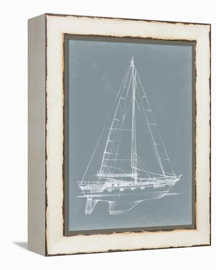 Yacht Sketches II-Ethan Harper-Framed Stretched Canvas