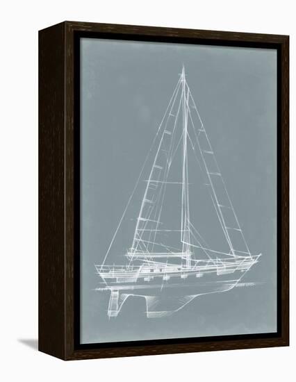 Yacht Sketches II-Ethan Harper-Framed Stretched Canvas