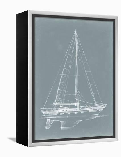 Yacht Sketches II-Ethan Harper-Framed Stretched Canvas