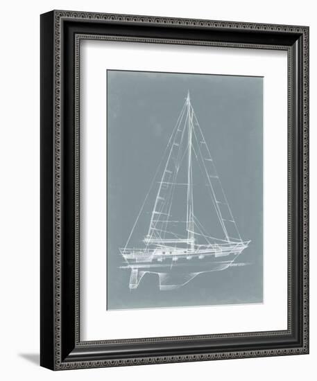 Yacht Sketches II-Ethan Harper-Framed Art Print