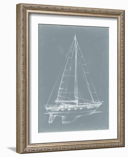 Yacht Sketches II-Ethan Harper-Framed Art Print