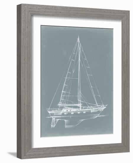 Yacht Sketches II-Ethan Harper-Framed Art Print