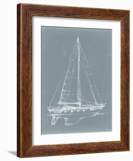 Yacht Sketches II-Ethan Harper-Framed Art Print