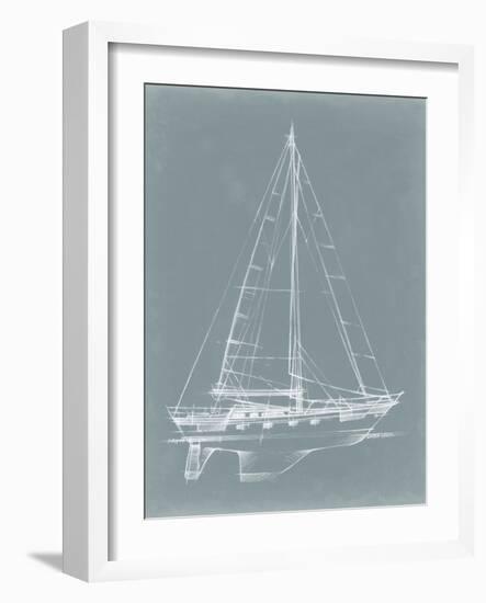 Yacht Sketches II-Ethan Harper-Framed Art Print