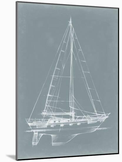 Yacht Sketches II-Ethan Harper-Mounted Art Print