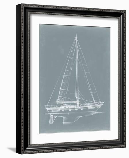 Yacht Sketches II-Ethan Harper-Framed Art Print