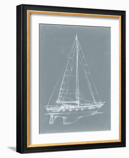 Yacht Sketches II-Ethan Harper-Framed Art Print