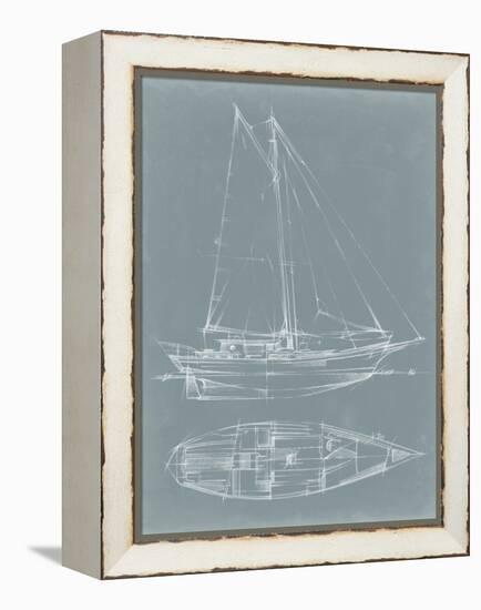 Yacht Sketches III-Ethan Harper-Framed Stretched Canvas