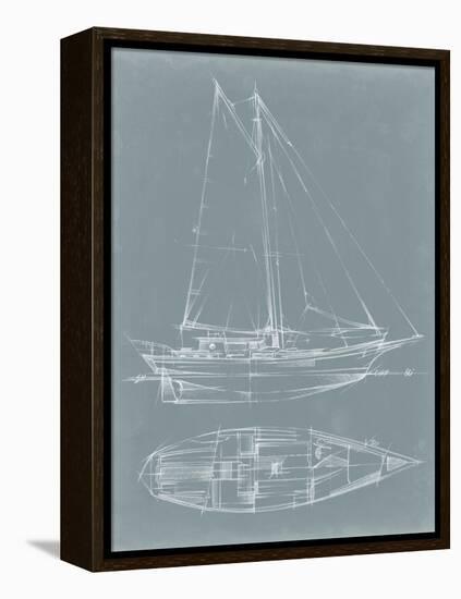 Yacht Sketches III-Ethan Harper-Framed Stretched Canvas