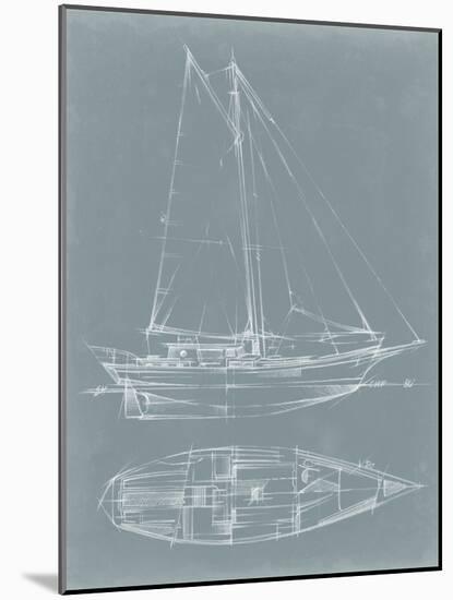 Yacht Sketches III-Ethan Harper-Mounted Art Print