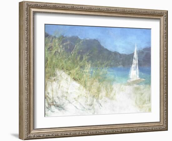 Yacht Waiting-Noah Bay-Framed Art Print