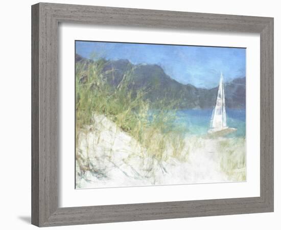 Yacht Waiting-Noah Bay-Framed Art Print