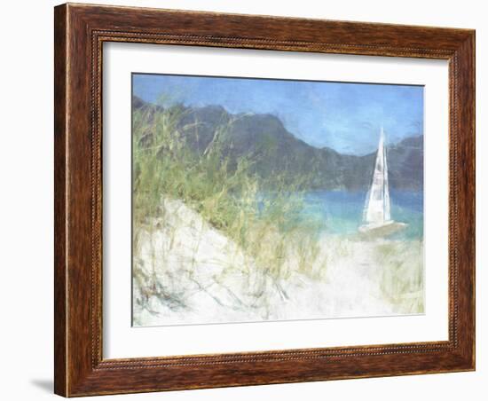 Yacht Waiting-Noah Bay-Framed Art Print