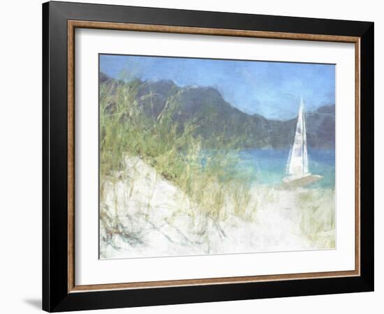 Yacht Waiting-Noah Bay-Framed Art Print