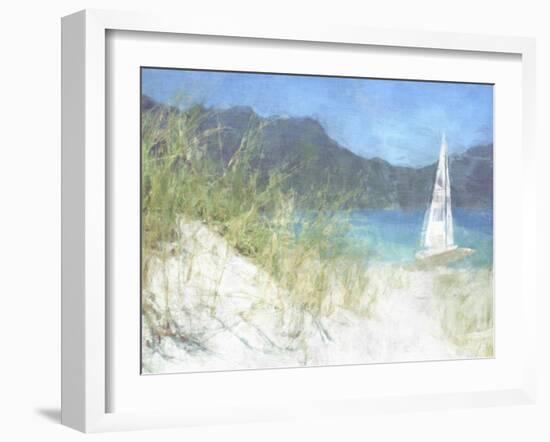 Yacht Waiting-Noah Bay-Framed Art Print