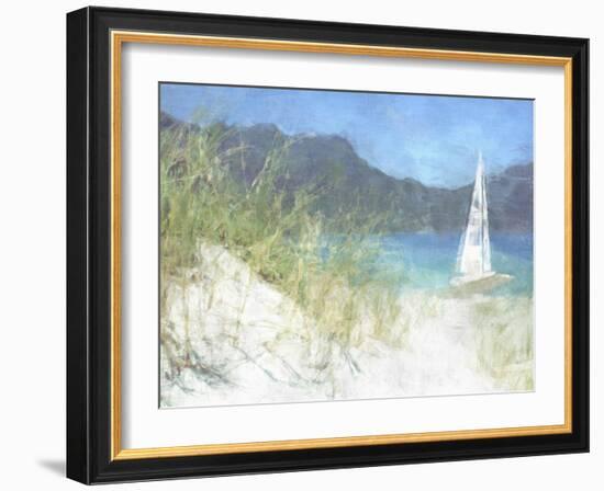 Yacht Waiting-Noah Bay-Framed Art Print