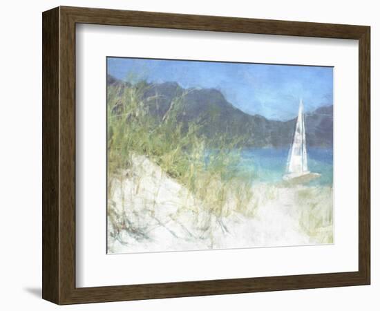 Yacht Waiting-Noah Bay-Framed Art Print