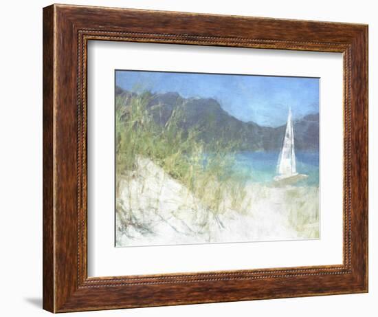 Yacht Waiting-Noah Bay-Framed Art Print