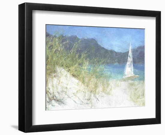 Yacht Waiting-Noah Bay-Framed Art Print