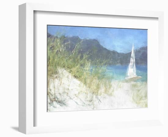 Yacht Waiting-Noah Bay-Framed Art Print