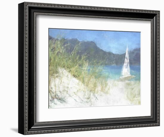 Yacht Waiting-Noah Bay-Framed Art Print