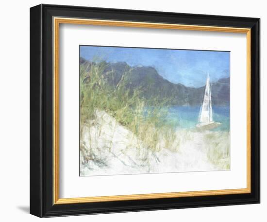 Yacht Waiting-Noah Bay-Framed Art Print