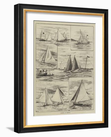 Yachting at Bermuda-Thomas Harrington Wilson-Framed Giclee Print