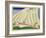 Yachting, C.1920 (Stencil on Paper)-Charles Martin-Framed Giclee Print