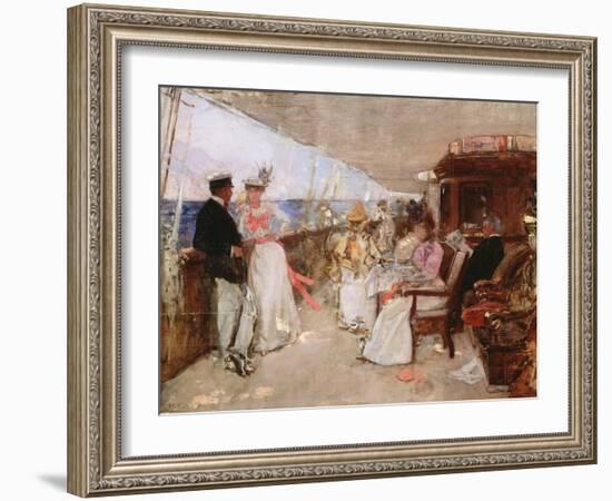 Yachting in the Archipelago, C.1898 (Sketch)-Henri Gervex-Framed Giclee Print